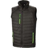 Result Men's Black Compass Padded Soft Shell Gilet | Size: XS