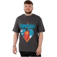 DC Comics Men's Superman T-shirt in Dark Grey | Size: Medium