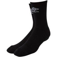 Umbro Men's Pro Tech Logo Socks in Black | Size: 12-14