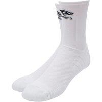 Umbro Men's Pro Tech Logo Socks in White | Size: 12-14