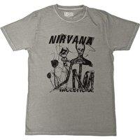 Nirvana Men's Incesticide Stacked Logo T-Shirt in Green | Size: 2XL