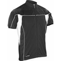Spiro Men's Bikewear Cycling 1 4 Zip Cool-Dry Performance Fleece Top Light Jacket in Black | Size: Small