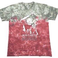 Bob Marley Men's Exodus Playlist Tie Dye T-Shirt in Red | Size: Large
