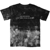 Joy Division Men's Love Will Tear Us Apart Tie Dye T-Shirt in Black | Size: 2XL