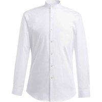 Brook Taverner Men's Volterra Grandad Collar Formal Shirt in White | Size: 19 inches