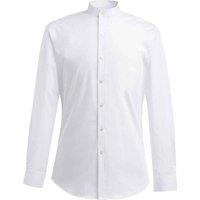 Brook Taverner Men's Volterra Grandad Collar Formal Shirt in White | Size: 17 inches