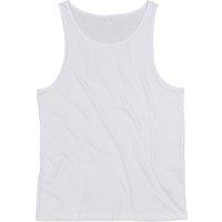 Mantis Men's Drop Arm Holes Vest in White | Size: XL