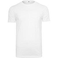 Build Your Brand Men's Round Neck T-Shirt in White | Size: 2XL