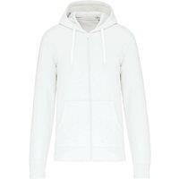 Kariban Men's Friendly Full Zip Hoodie in White | Size: Small