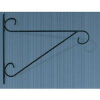Poppyforge Large Bulldog Bracket - Steel Hanging Basket Holder - W38 cm - Black