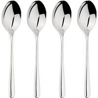 Glim & Glam Cutlery 18/8 Stainless Steel Spoon 4pc Set Sphere in Silver