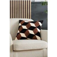 Appletree 'Jett' Tufted Geo Textured Filled Cushion | Size: 43 cm x 43 cm
