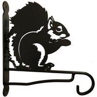 Poppyforge Squirrel Feature Bracket - Steel - W30.5 x H33 cm - Black
