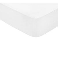1951 'Luxury 300 Thread Count' Egyptian Cotton Fitted Sheet in White | Size: Double Fitted