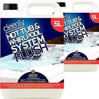 cleenly Hot Tub & Whirlpool System Flush - Removes Dirt & Grime 10L in Clear