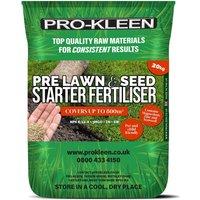 ProKleen Pre Lawn & Seed Starter NPK Fertiliser Nutrients Grass Growth 20KG in Green