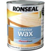 Ronseal Interior Wax Medium Oak 750Ml