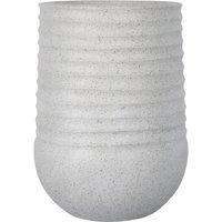 Primrose Tall Round Flower Planter Outdoor Patio Plant Pot 37cm in Beige