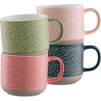 Belleek Living 'Squiggle' Mugs Set of 4