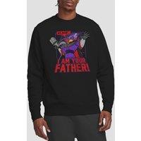 Disney Toy Story 2 Pixar Toy Story Dad Zurg Is Your Father Sweatshirt, Black | Size: XL