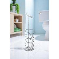 Showerdrape Vertu Chrome Toilet Roll Holder & Spare Combo in Silver