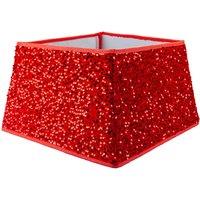 VFM e-Store Christmas Tree Skirt Sequin Tree Skirt X 1 30. 2cm x 40. 2cm x 2. 6cm in Red
