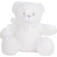 Mumbles Printme Mini Teddy Bear in White | Size: Medium