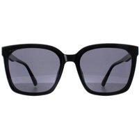 montana Men's Square Shiny Black Smoke Polarized MP67