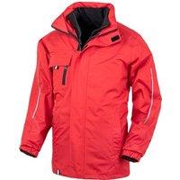 Result Men's Core Printable 3-In-1 Transit Jacket in Red | Size: 4XL