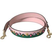 Leather Strap Multicolor Embellishments- Pink Bags