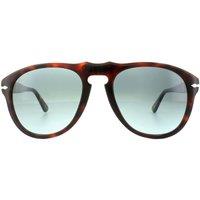 Persol Men's Aviator Dark Havana Light Blue Gradient Sunglasses in Brown