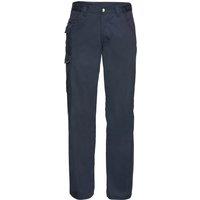 Russell Men's Workwear Polycotton Twill Trouser Pants (Long) in Navy | Size: 46L
