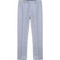 Lambretta Men's George Pow Check Suit Trousers in Grey | Size: 38R