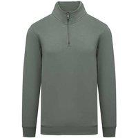 Native Spirit Men's Quarter Zip Sweatshirt in Dark Green | Size: Medium
