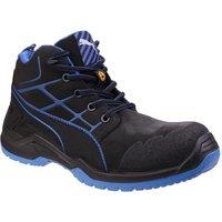 Puma Safety Men's 'Krypton' Leather Safety Boots in Blue | Size: 6.5