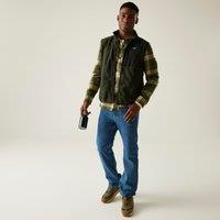 Regatta Men's Frankie Borg Full-Zip Gilet Bodywarmer in Green | Size: Small