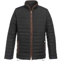 Brook Taverner Men's Padded Jacket in Black | Size: Small