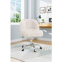 Comfy Fluffy Faux Fur Office Chair No Arms