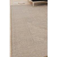 Kukoon Beige Vintage Soft Washable & Liquid Repellent Living Room Area Rug in Pale Grey | Size: 120 cm x 170 cm