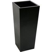 Primrose Black Flared Tapered Outdoor Planter Zinc Galvanised Pot 90cm x 40cm | Size: 90 cm x 40 cm