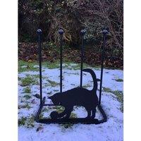 Poppyforge 2 Pair Boot Rack - Cat - Steel - L30.4 x W38 x H48.3 cm - Black