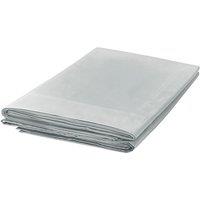1951 'Luxury 300 Thread Count' Egyptian Cotton Flat Sheet in Silver | Size: Super King Flat