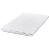 1951 'Luxury 300 Thread Count' Egyptian Cotton Flat Sheet in White | Size: Super King Flat