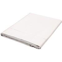 1951 'Luxury 1000 Thread Count' Egyptian Cotton Flat Sheet in Off-White | Size: Double Fitted