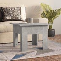 Berkfield Home Coffee Table Concrete Grey 55x55x42 cm Engineered Wood | Size: 55 x 55 x 42 cm