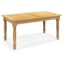 Gymax Patio Coffee Table Side Table Outdoor Rectangular Dining Table in Light Khaki