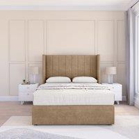 Falcon Naples Wingback Bed Set ,No Drawers & 54" Floor Standing Headboard