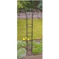 Poppy Forge Large Tuteur Plant Support - Steel - L35.7 x W109 x H195 cm - Black