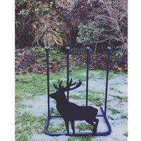 Poppyforge 2 Pair Boot Rack - Stag - Steel - L30.4 x W38 x H48.3 cm - Black