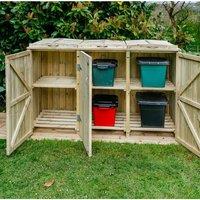 Buttercup Farm Shireburn 6 Box Store - Timber - Fits 6 x Boxes in Brown